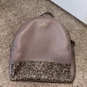 Kate spade glitter mini backpack purse